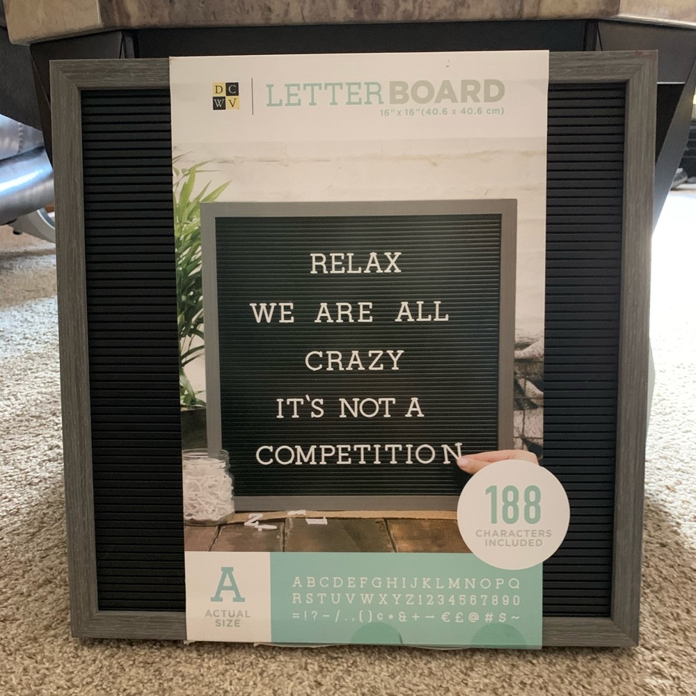 Letter board/announcement board